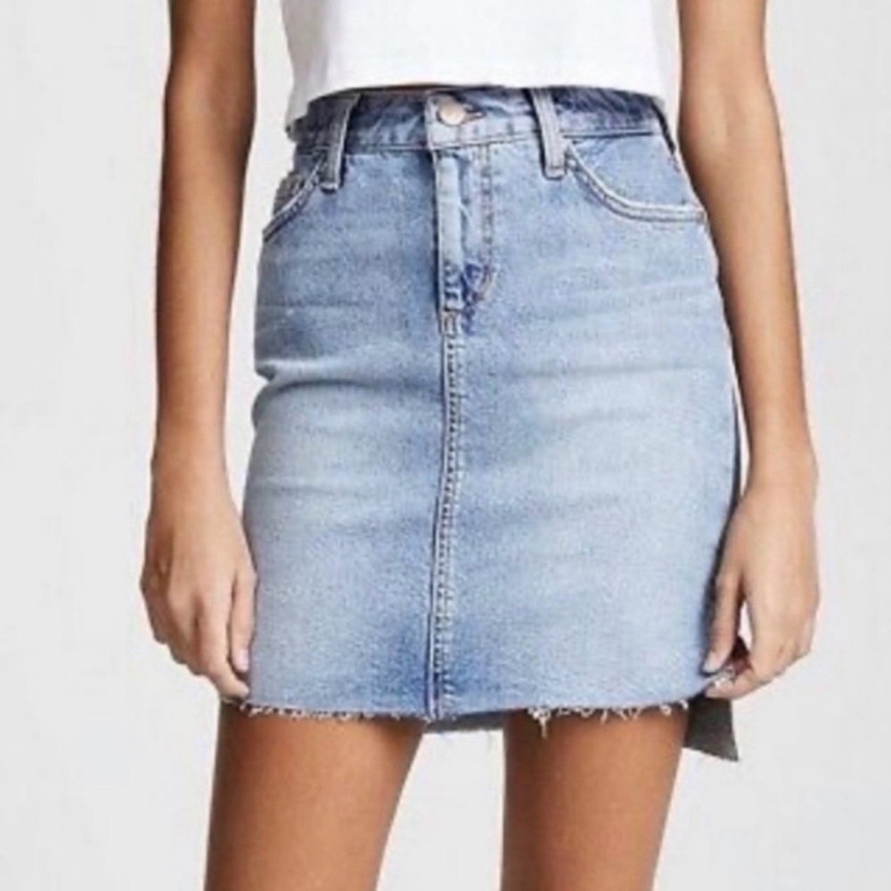 Joe's Jeans Light Blue Denim Mini Skirt